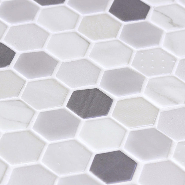 Hex Blend Fossil Mala 30.1 x 29.0cm Mosaic Sheet