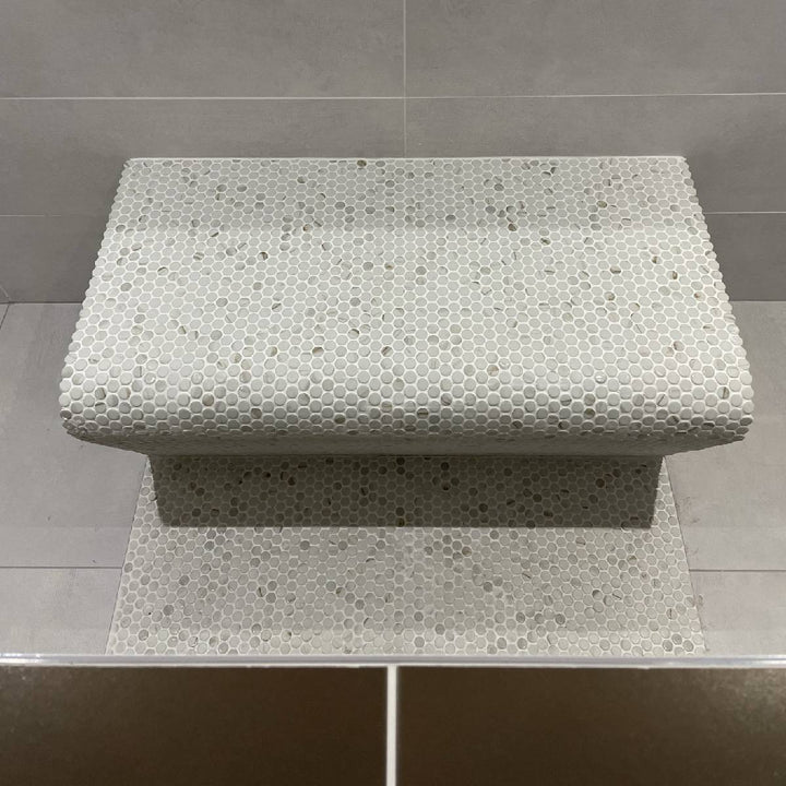 Penny Calacatta Gold Matte Non Slip 28.6 x 28.6cm Mosaic Sheet