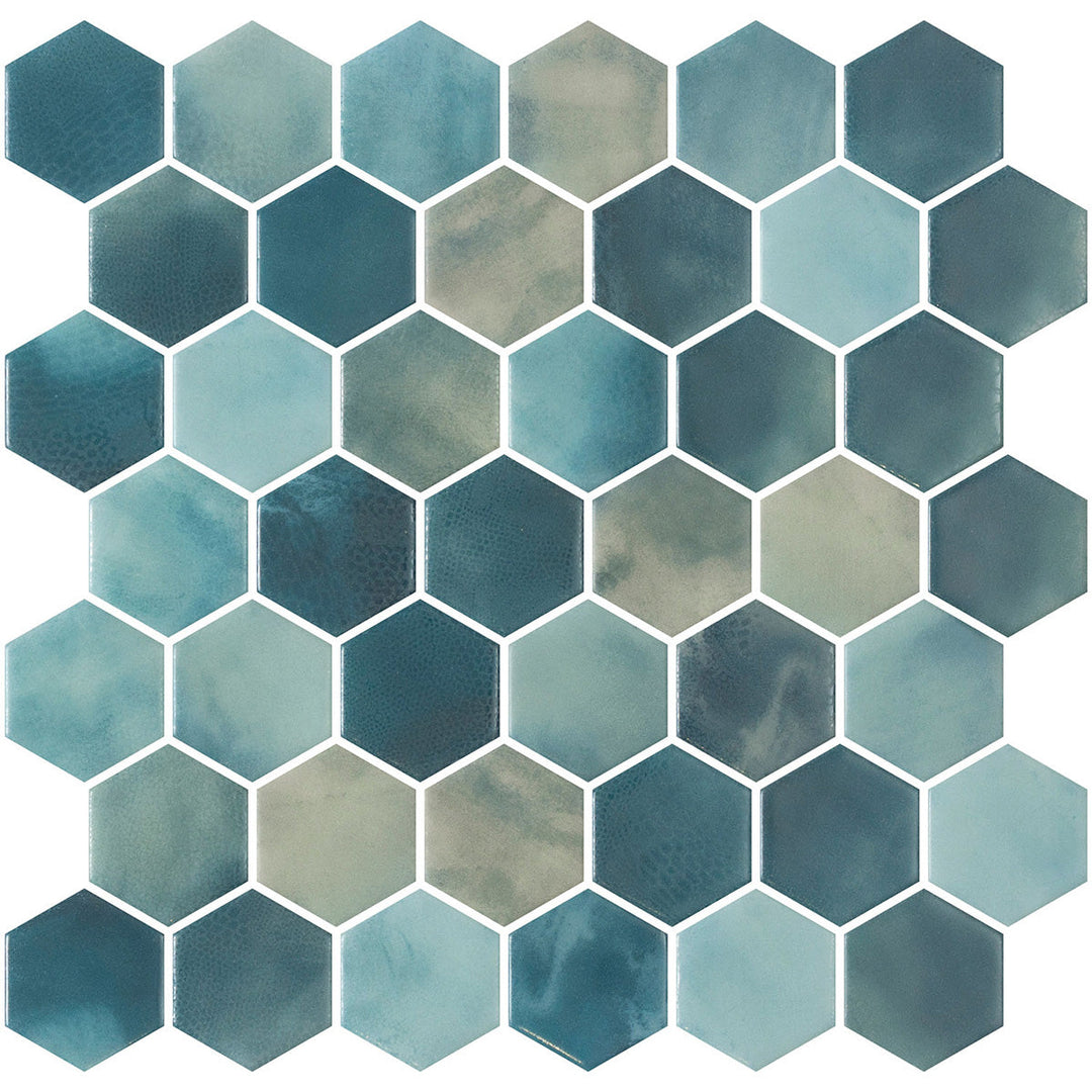 Hex XL Yadel 28.6 x 28.4cm Mosiac Sheet