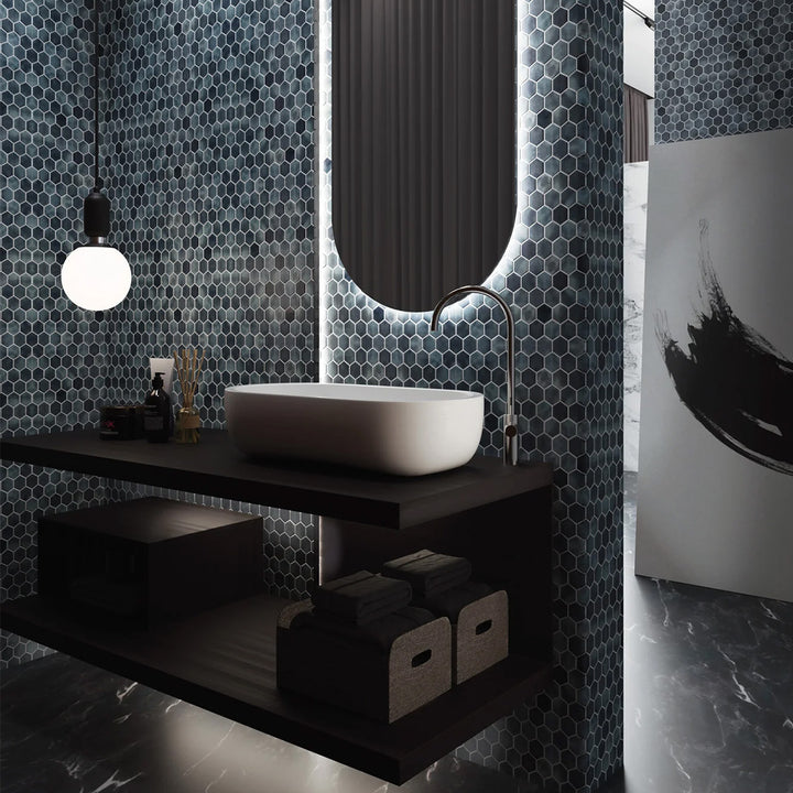 Hex XL Bittor 28.6 x 28.4cm Mosiac Sheet