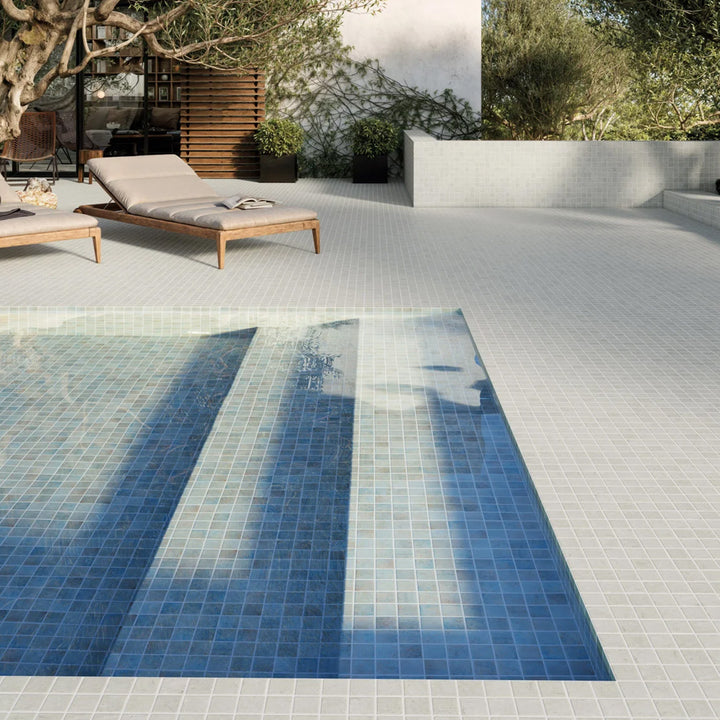 Penta Normatech Ivory Matte Square Non Slip 31.1 x 31.1cm Mosaic Sheet