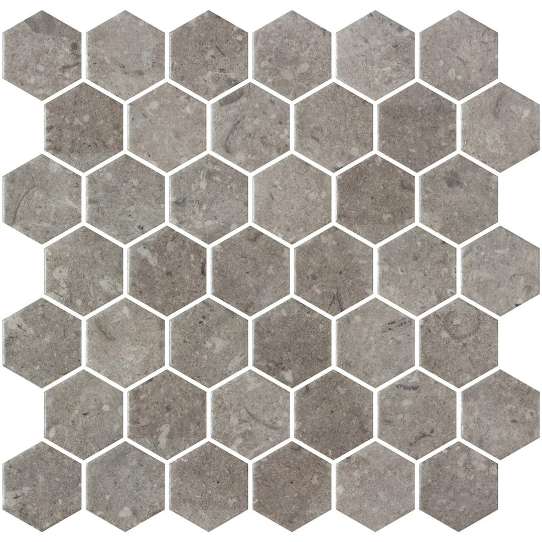 Hex XL Normatech Dark Taupe Matte 28.6 x 28.4cm Mosiac Sheet