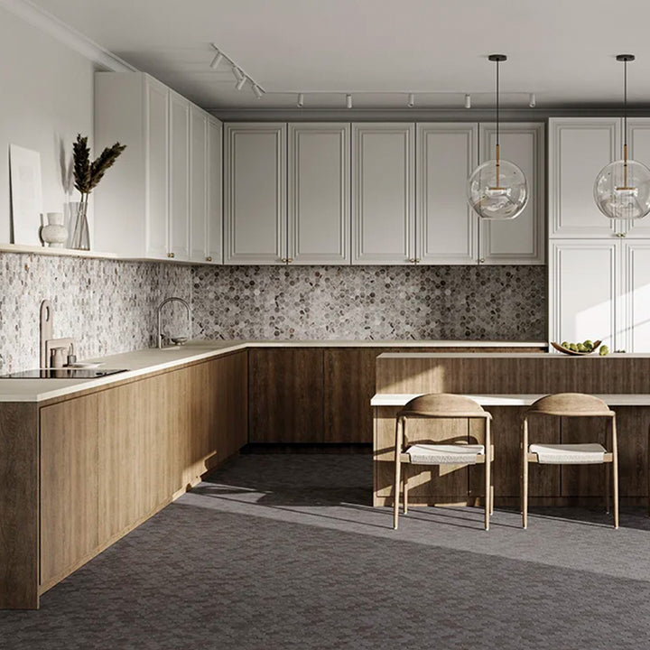 Hex XL Normatech Dark Taupe Matte 28.6 x 28.4cm Mosiac Sheet