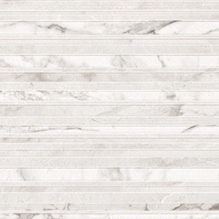Lumiere Structured Decor Matt 40 x 120cm Rectified White Body Wall Tile - 1.44sqm perbox