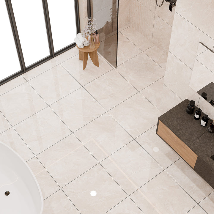 Amoche Crème Polished  60 x 60 Rectified Porcelain Tile  - 57.6sqm Pallet