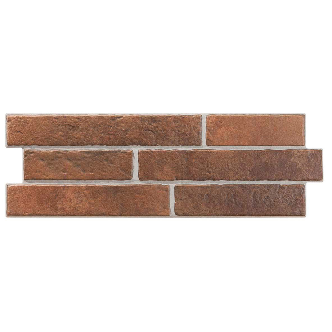 Apalache Caldera 17 x 52cm Brick Effect Tile - 1.33sqm perbox