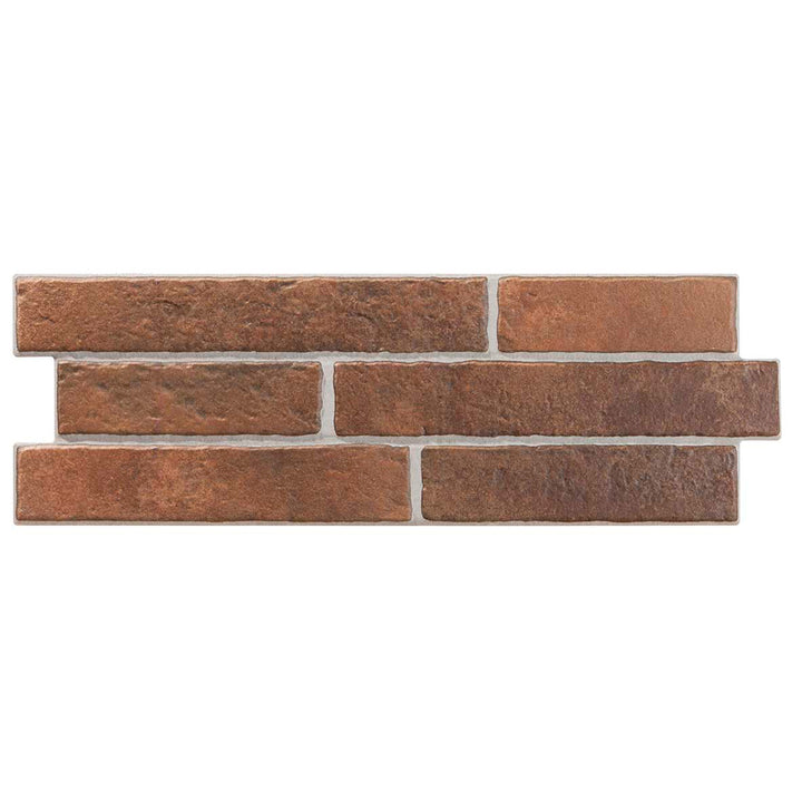 Apalache Caldera 17 x 52cm Brick Effect Tile - 1.33sqm perbox