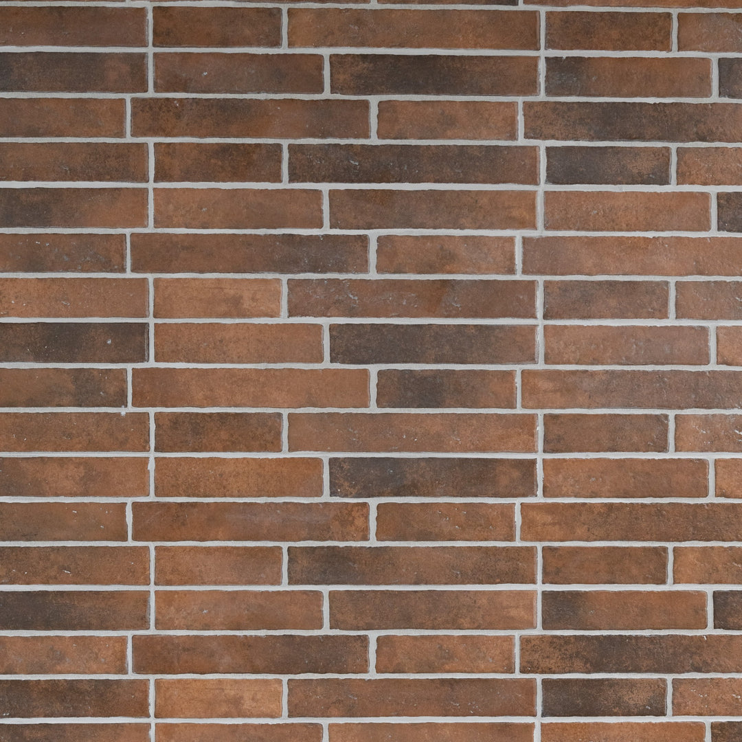 Apalache Caldera 17 x 52cm Brick Effect Tile - 1.33sqm perbox