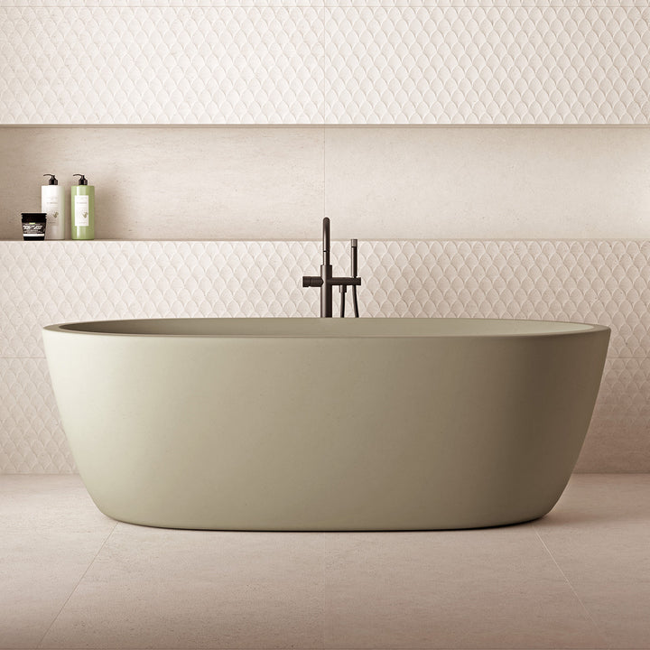 Caliza Natural 40 x 120cm Matt Rectified White Body Wall Tile - 2.4sqm perbox