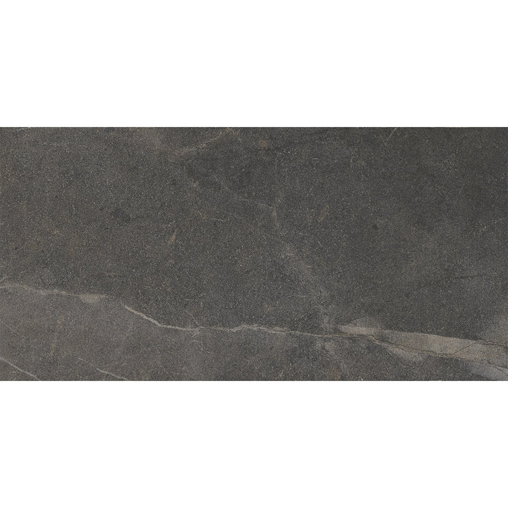 Iblei Black 60 x 120cm Matt Rectified Porcelain Tile - 1.44sqm perbox