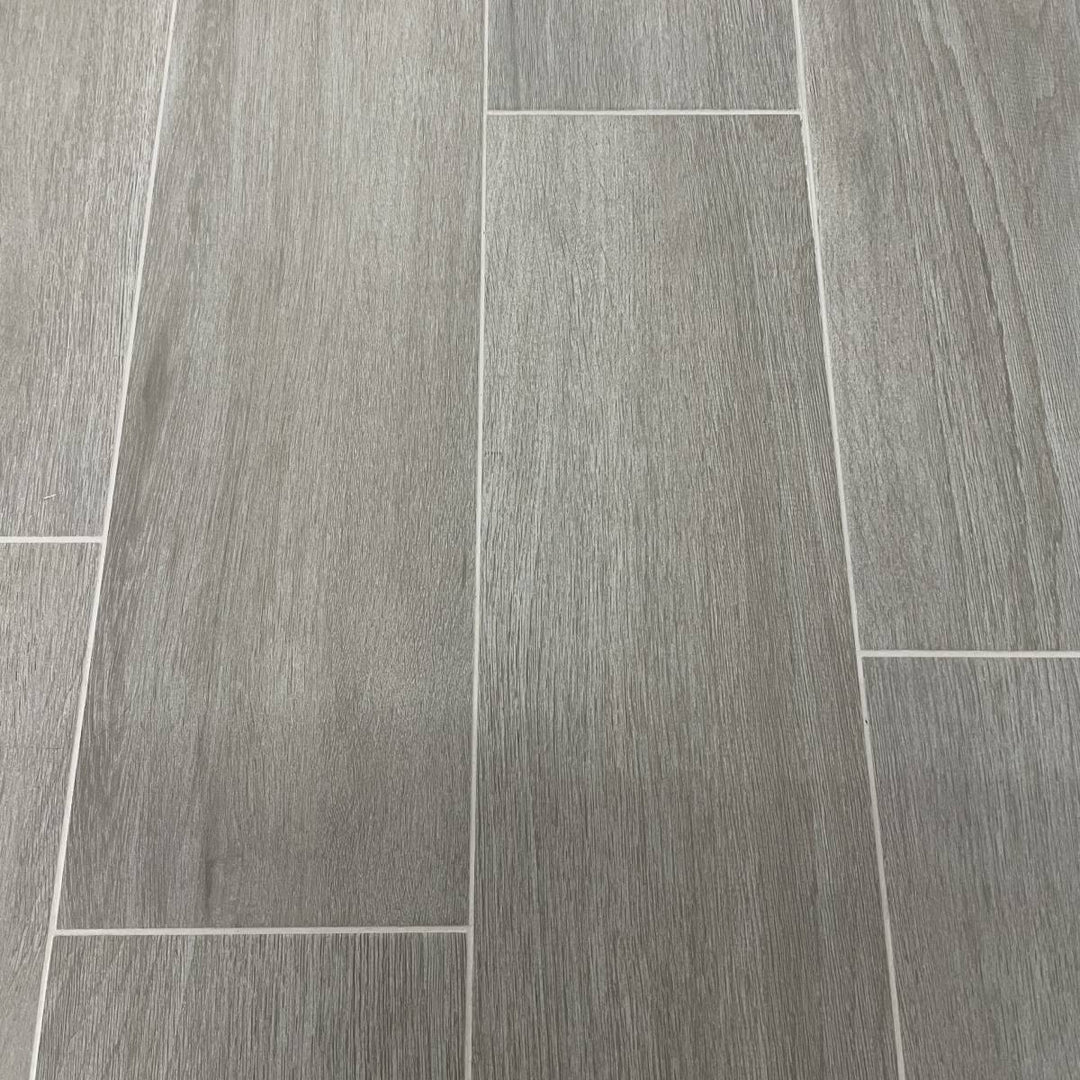 Alberto Grigio 22.5 x 90cm Wood Effect Floor Tile - 1.42sqm perbox