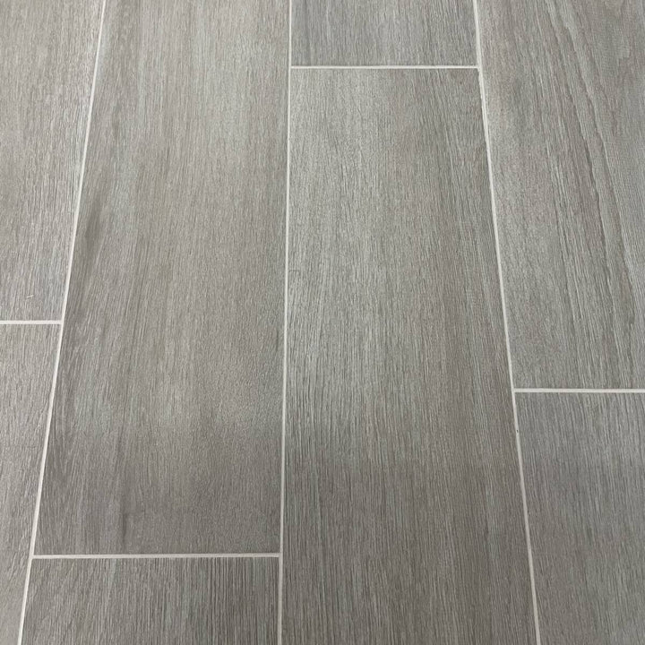 Alberto Grigio 22.5 x 90cm Wood Effect Floor Tile - 1.42sqm perbox