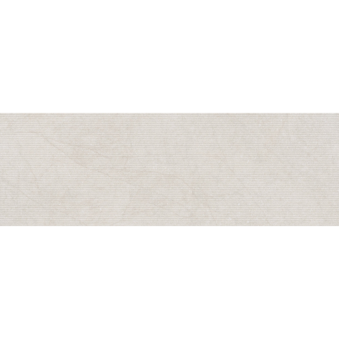 Likeness Cream Decor 30 x 90cm Matt Rectified White Body Wall Tile - 1.35sqm perbox