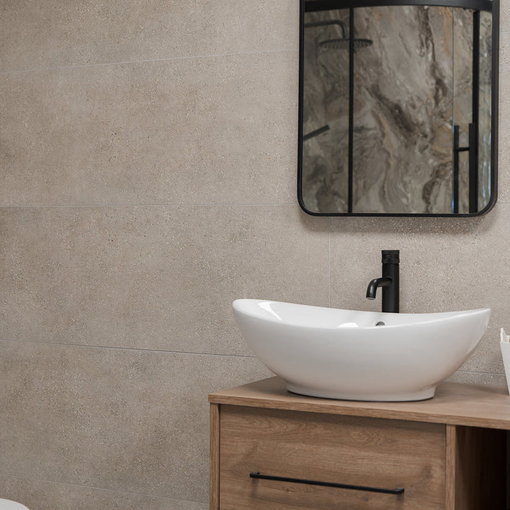 Asphalt Mud 40 x 120cm Rectified Tile - 1.44sqm perbox
