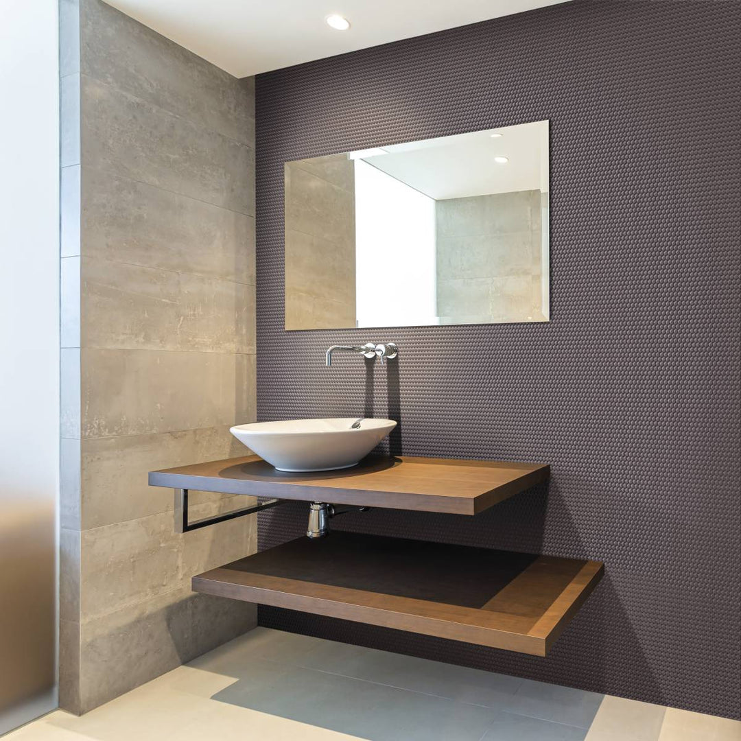 Penny Dark Grey Shiny 28.6 x 28.6cm Mosaic Sheet