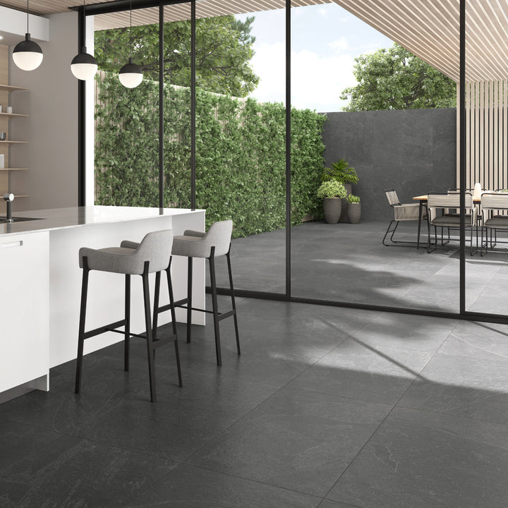 Slate Anthracite 60 x 120 Matt Rectified Porcelain Tile  - 51.84sqm Pallet
