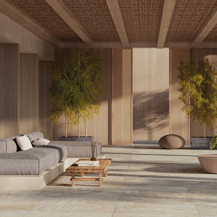 Avalon Tumbled Natural Matt 20mm Outdoor 60.5 x 90.5cm Porcelain Tile - 0.55sqm perbox