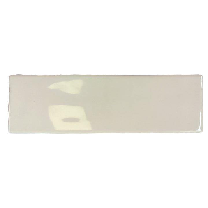 Borgo Glossy Soft White  6.5 x 20cm White Body Wall Tile - 0.36sqm perbox