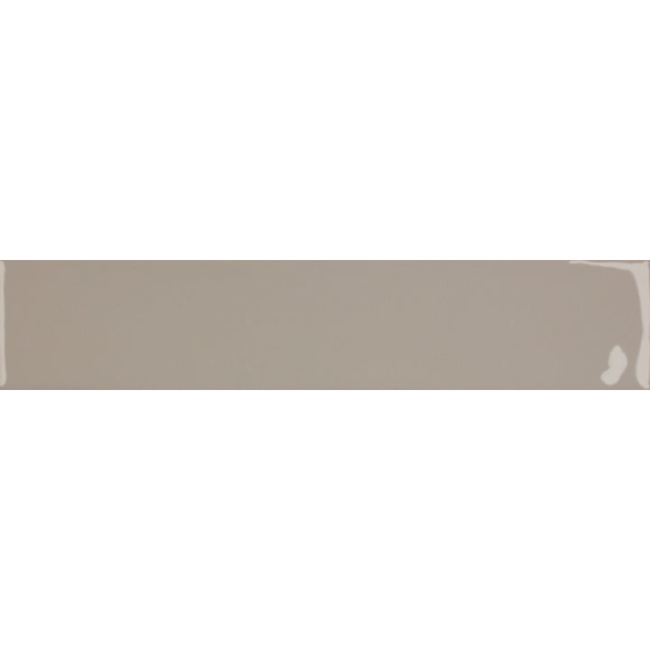 Downtown Glossy Gris Grey 5 x 25cm Porcelain Wall Tile - 0.75sqm perbox