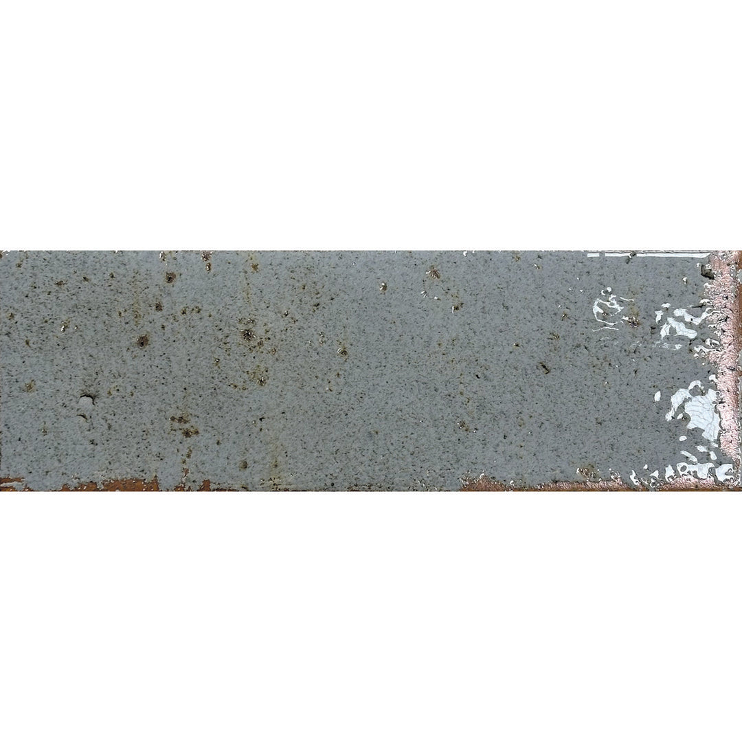 Musa Cielo  Blue  6.5 x 20cm Beige  Gloss Porcelain Wall Tile - 0.36sqm perbox