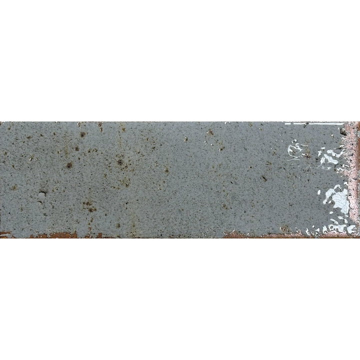 Musa Cielo  Blue  6.5 x 20cm Beige  Gloss Porcelain Wall Tile - 0.36sqm perbox