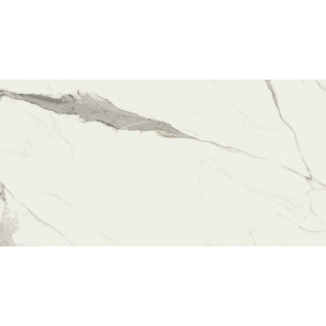 Statuario Polished 60 x 120cm Rectified Porcelain Tile- 1.44 sqm per box
