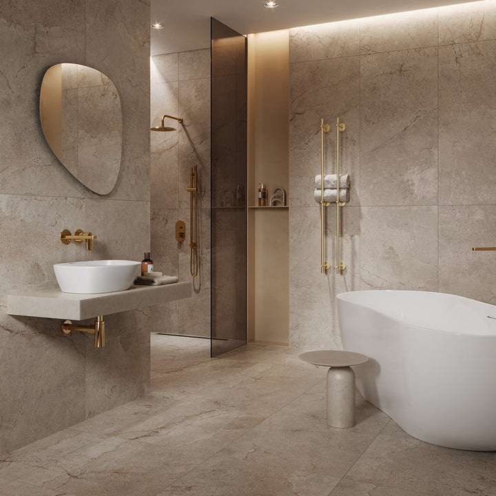 Climber Rock Grey Matt (GPT1136) 59.8 x 119.8mmÂ Rectified Porcelain Tile - 1.43sqm perbox