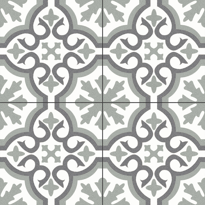 Chelsea Eden 45 x 45cm Porcelain Pattern Tile - 1.22 sqm perbox