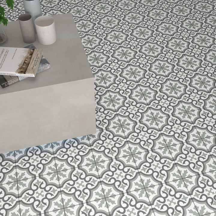 Chelsea Eden 45 x 45cm Porcelain Pattern Tile - 1.22 sqm perbox