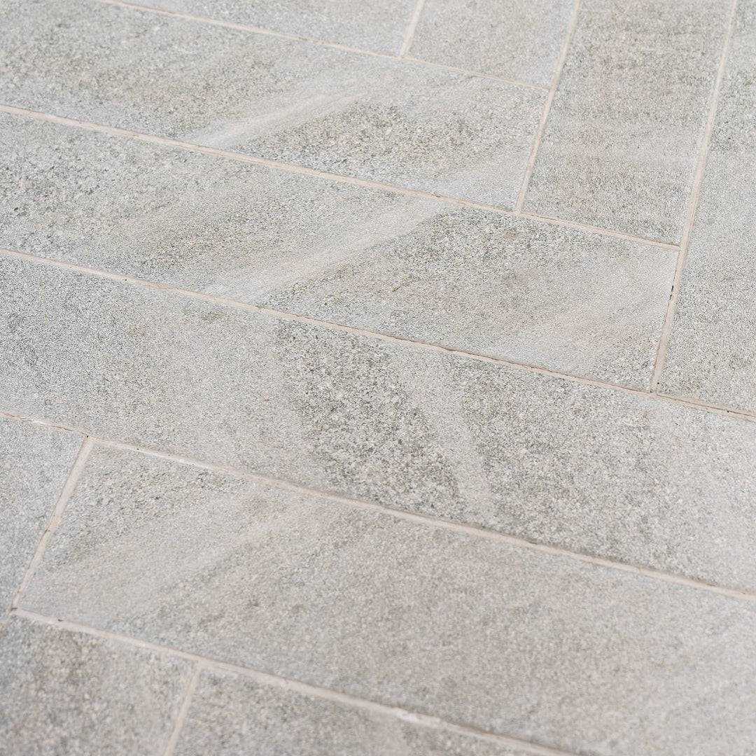 Cheste Gris Herringbone 9.9 x 49.2cm Porcelain Tile - 0.73sqm perbox