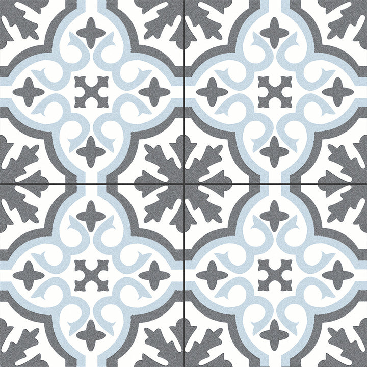 Chelsea Sky 45 x 45cm Porcelain Pattern Tile - 1.22 sqm perbox