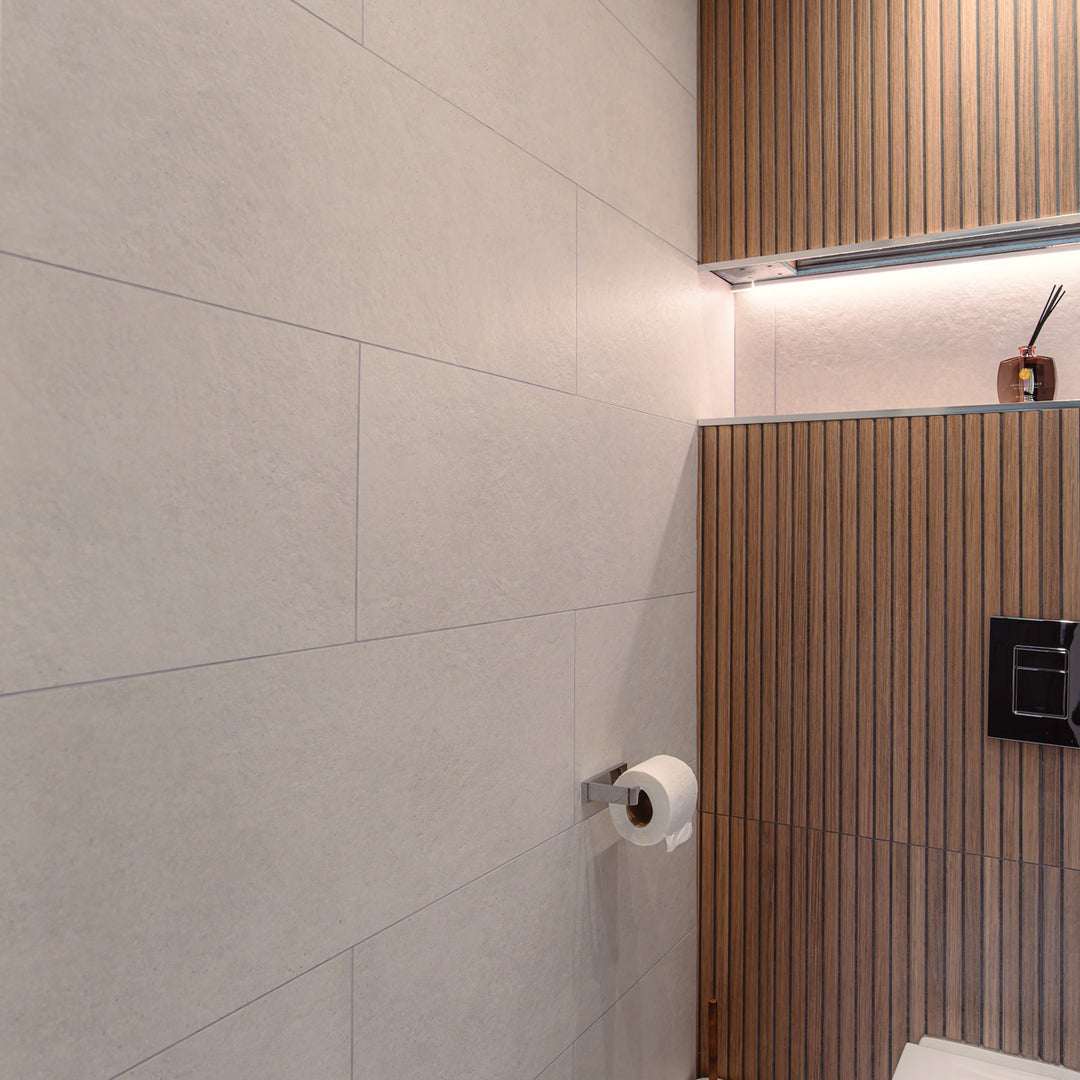 Clunia Natural 31 x 98cm Matt Rectified White Body Tile - 1.21sqm perbox