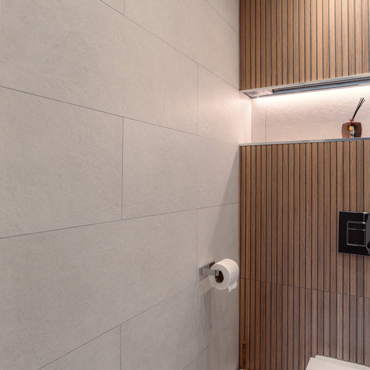 Clunia Natural 31 x 98cm Matt Rectified White Body Tile - 1.21sqm perbox