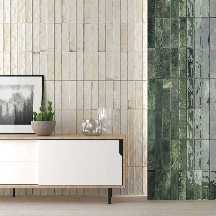 Asly Beige  7.5 x 30cm  Matt Porcelain Wall Tile - 0.59sqm perbox