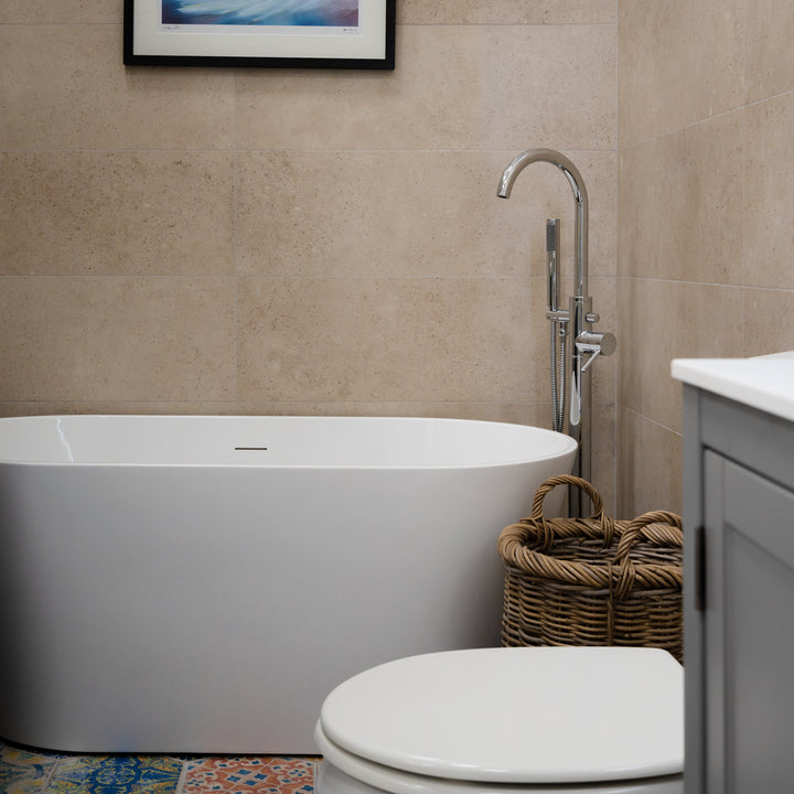 Eliseo Ricci Curve Floor Standing Bath Shower Mixer