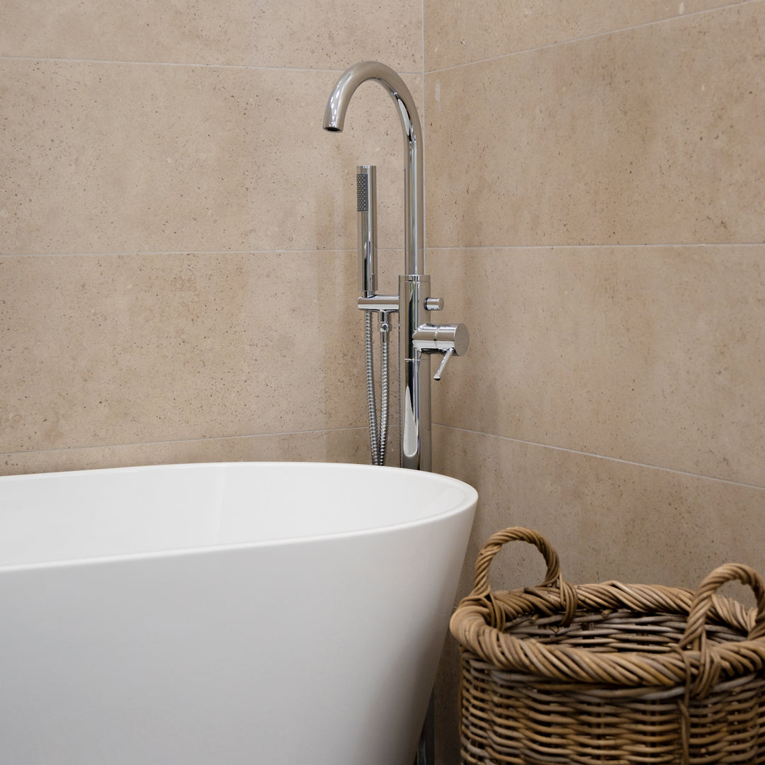 Eliseo Ricci Curve Floor Standing Bath Shower Mixer