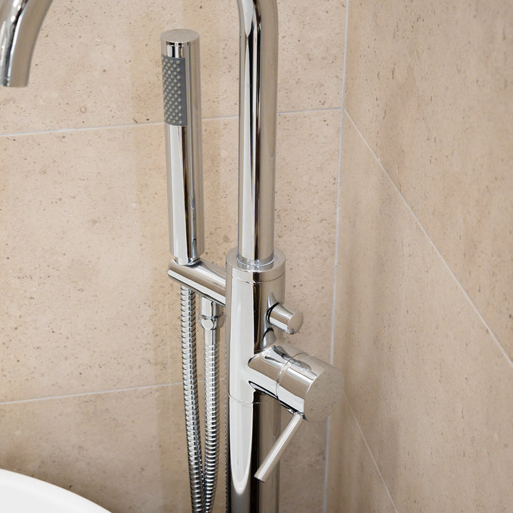 Eliseo Ricci Curve Floor Standing Bath Shower Mixer