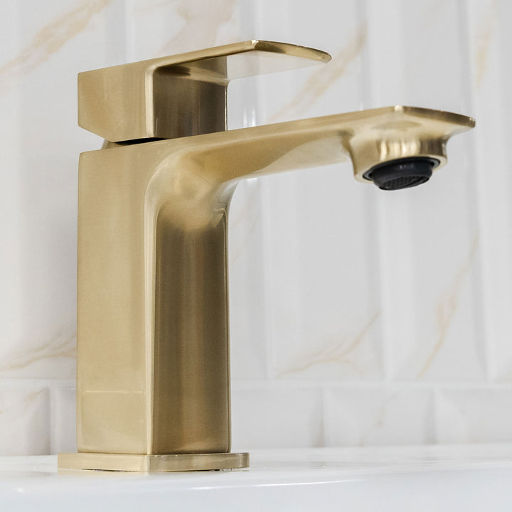 Eliseo Ricci Vesu Basin Mixer - Brushed Brass
