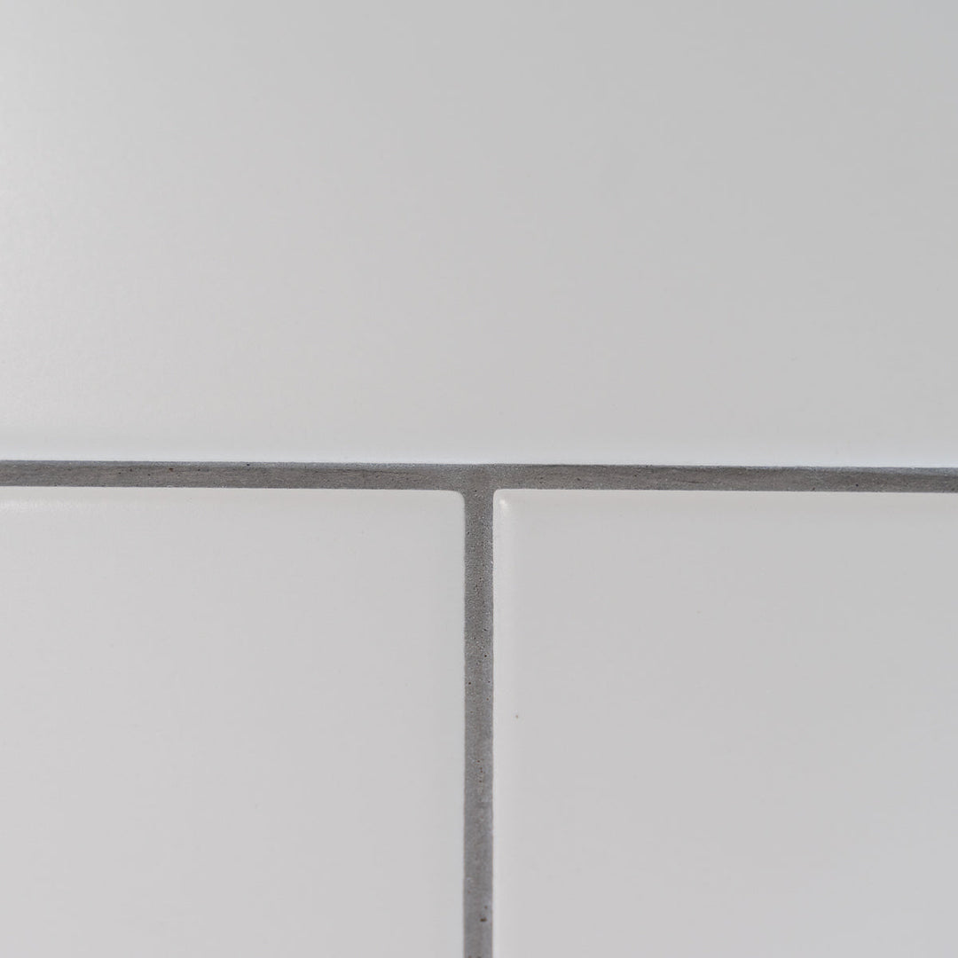 Flat Matt White 10 x 30cm Brick Tile - 1.02sqm perbox