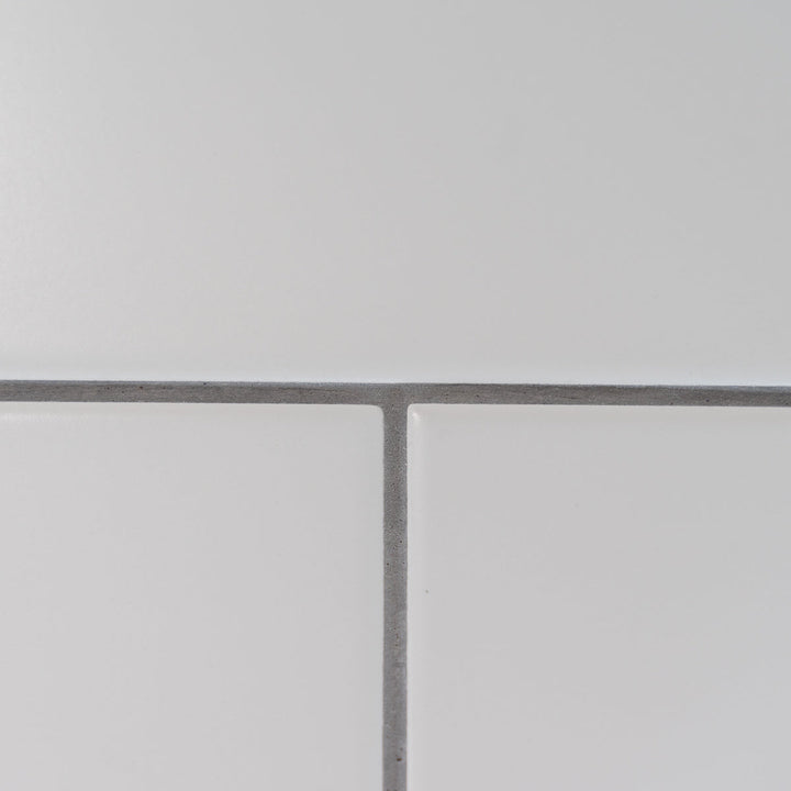 Flat Matt White 10 x 30cm Brick Tile - 1.02sqm perbox