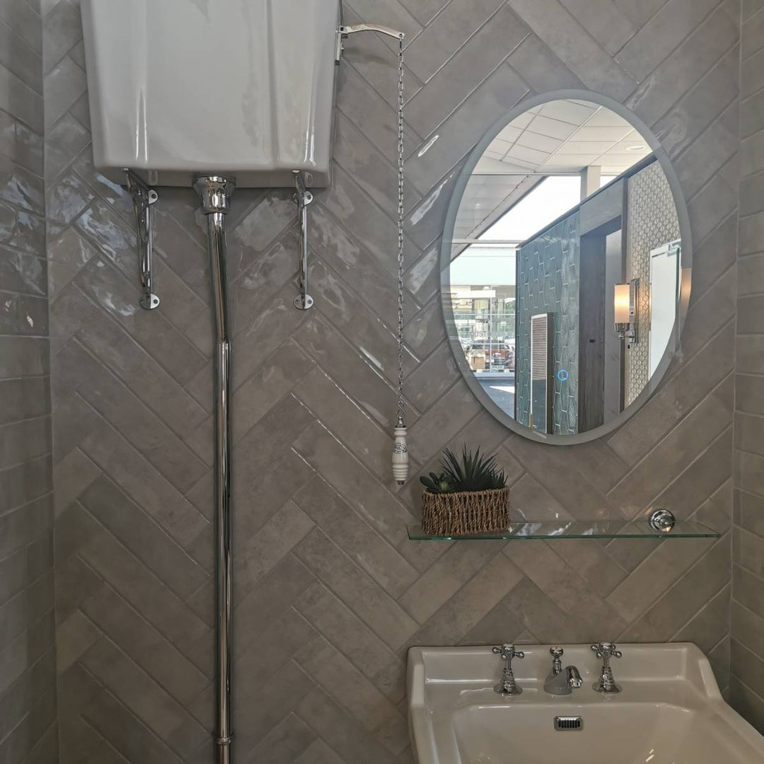 Gemstone Pyrite 7.5 x 30cm White Body Tile - 0.63sqm perbox