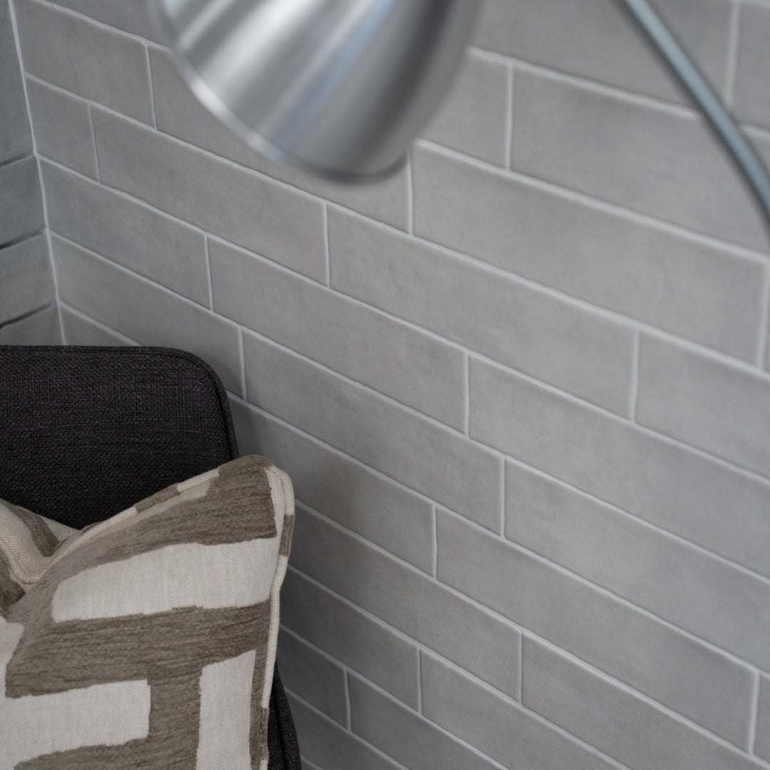 Gemstone Snow 7.5 x 30cm White Body Tile - 1sqm perbox