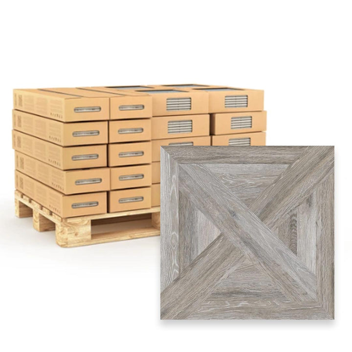 Manhattan Mercury Woodeffect 59.4 x 59.4cm Rectified Porcelain Tile - 42sqm Pallet