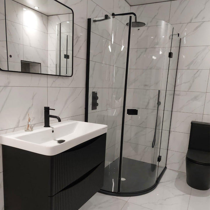 Calacatta White 30 x 60cm Rectified Polished White Body Tile - 0.9sqm per box