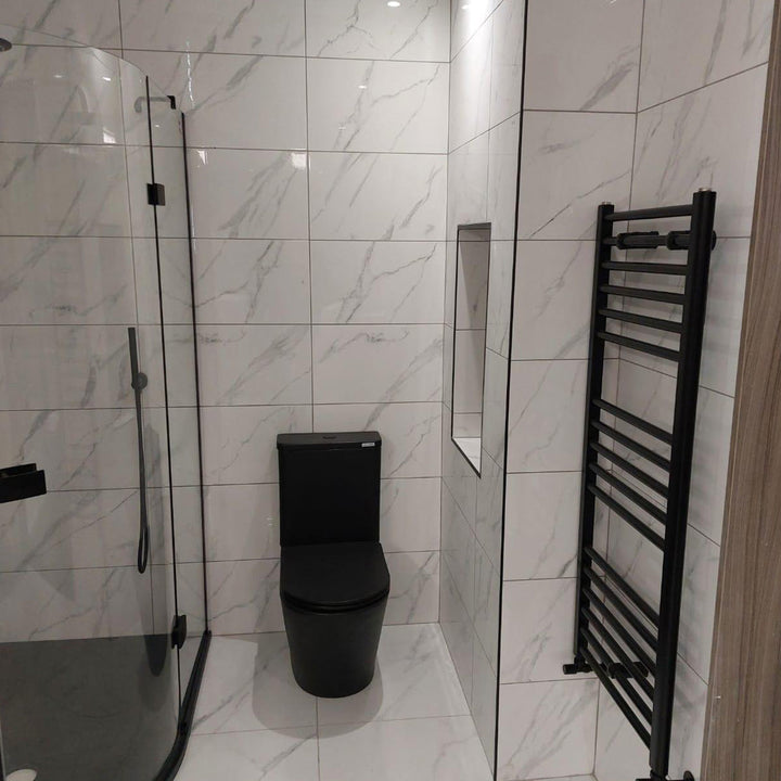 Calacatta White 30 x 60cm Rectified Polished White Body Tile - 0.9sqm per box