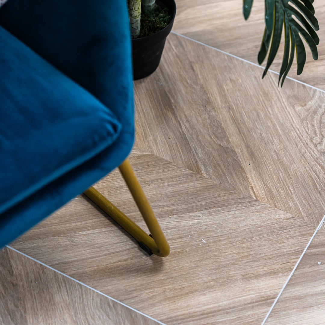 Loire Maple Chevron 60 x 120cm Rectified Matt Porcelain Tile - 1.44sqm perbox
