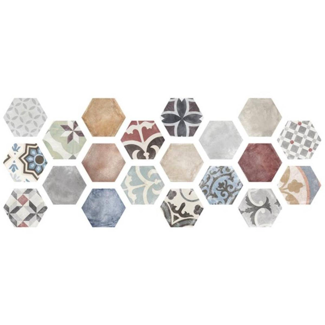 Marrakech 23 x 27cm Hexagon Tile - 0.75sqm perbox