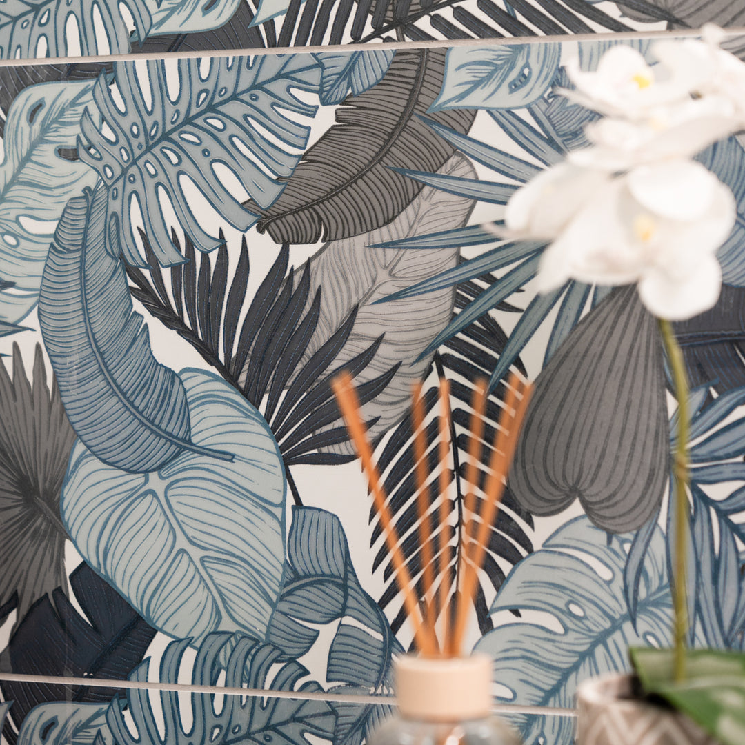 Montmartre Ceil Fleurs Decor 30 x 90cm Rectified Tile - 1.08sqm perbox