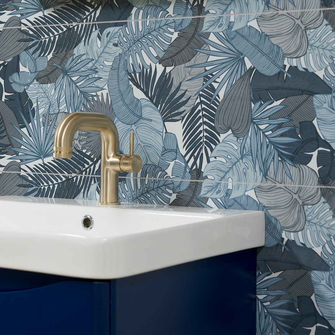 Montmartre Ceil Fleurs Decor 30 x 90cm Rectified Tile - 1.08sqm perbox