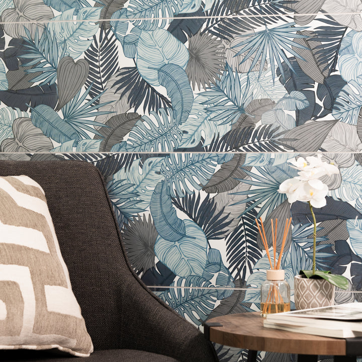 Montmartre Ceil Fleurs Decor 30 x 90cm Rectified Tile - 1.08sqm perbox